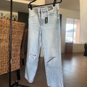 Express Light Blue Boyfriend Jeans